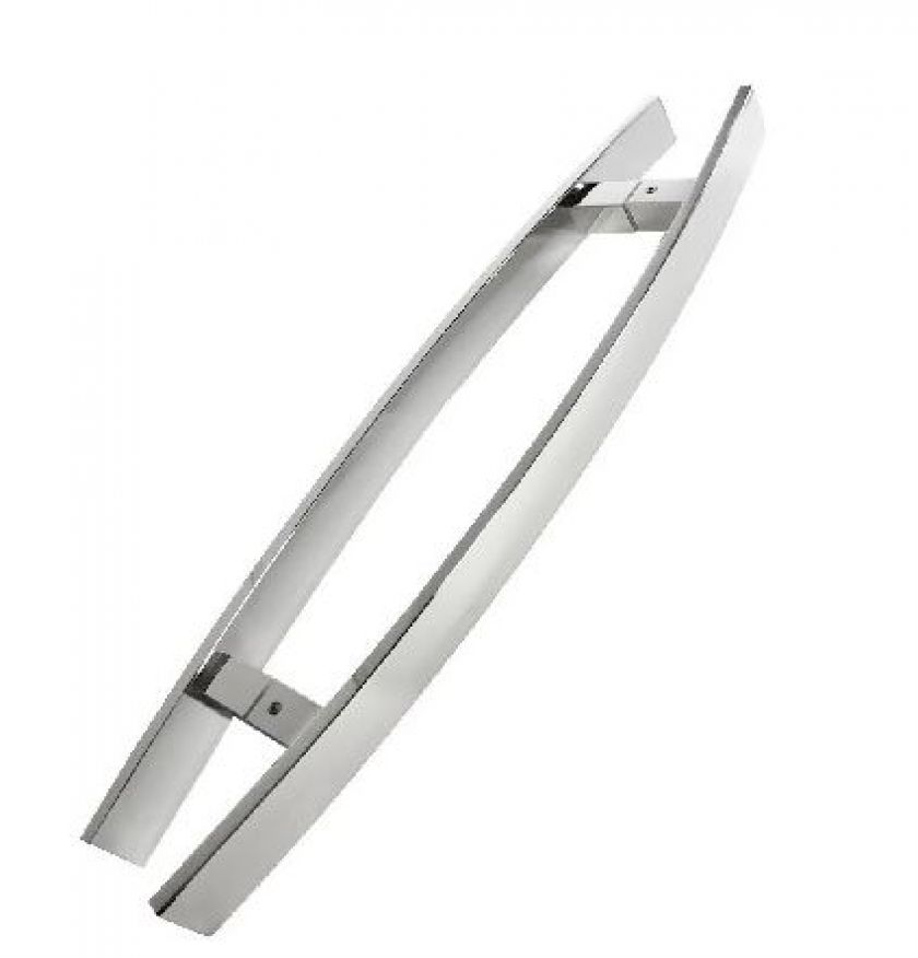04 - Puxador Barra Chata Inox 1" 1/2 x 3/16 Curvo - 1671 - Puxadores em inox