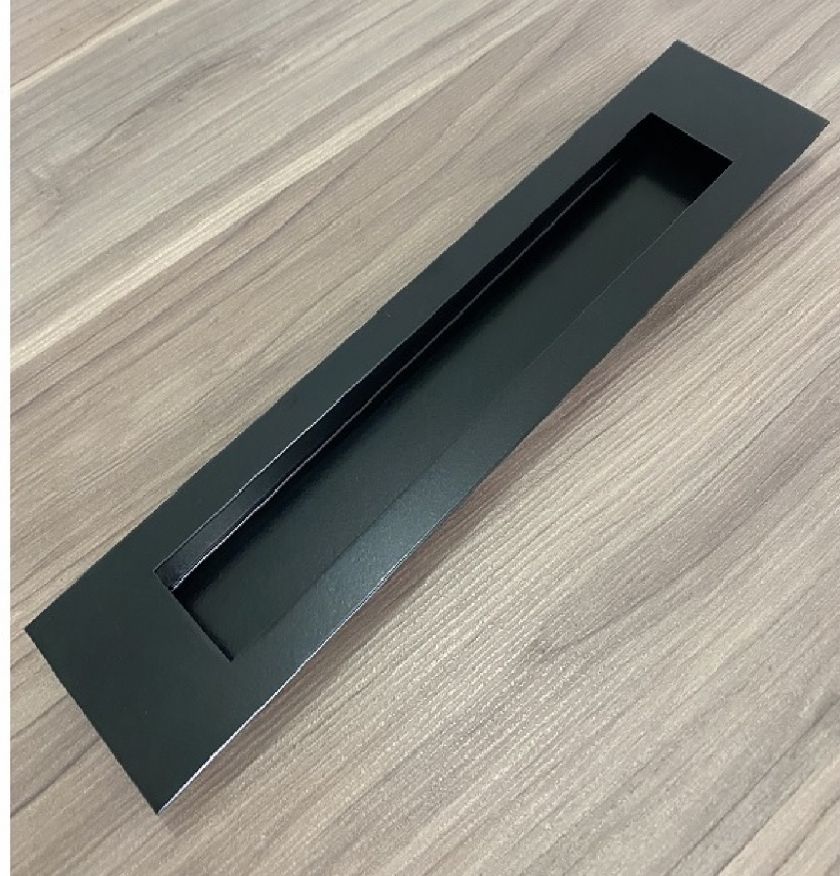 08 - Puxador Concha INOX 304 ( preto) - 1670 - Solicite outras cores - Puxadores em inox