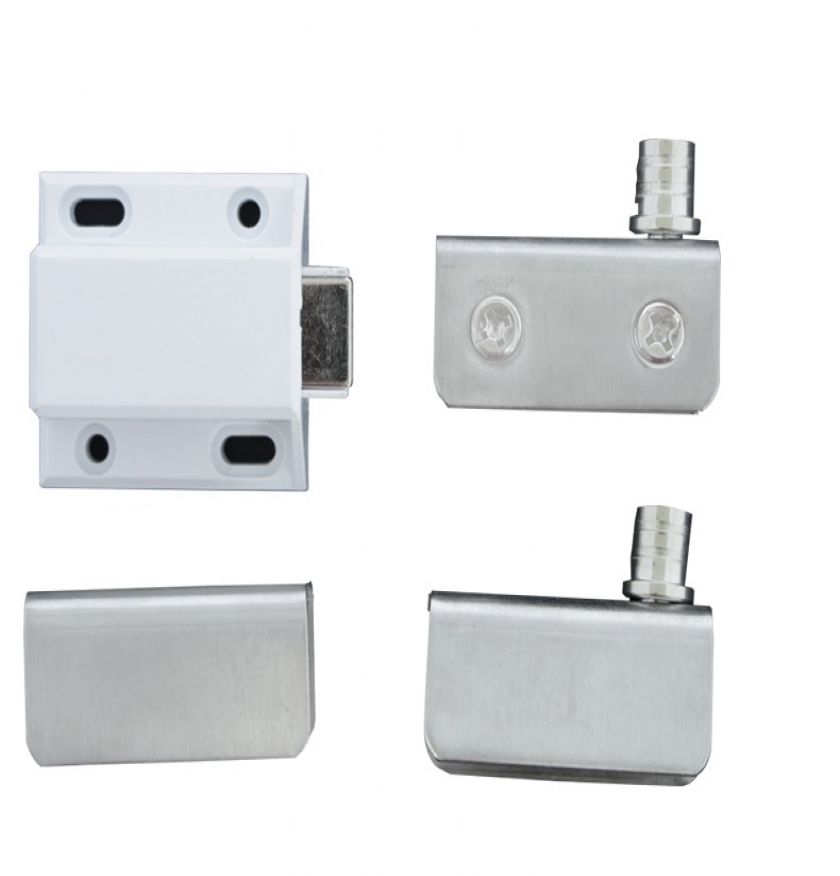 DOBRADIÇA P/ RACK C/ IMÃ SIMPLES BRANCO AÇO INOX - 1823i - Dobradiças