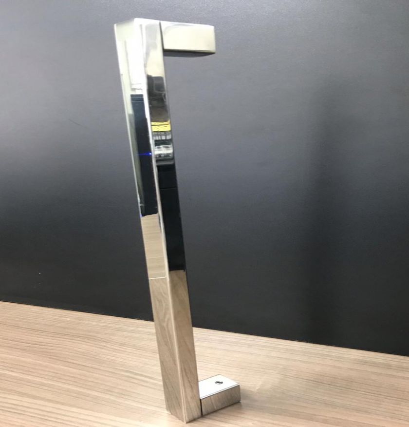 PUXADOR BÉRGAMO INOX TUBO 225X200 - 1871 - H02 - Puxadores em inox