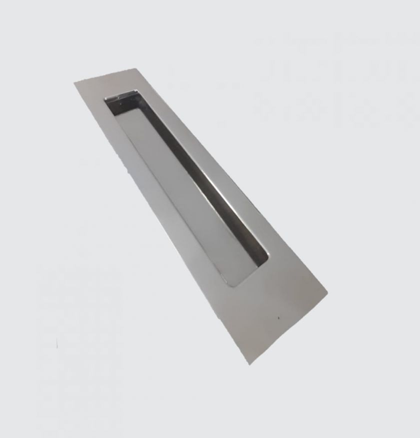 08 - Puxador Concha INOX 304 ( polido) - 1670 - Puxadores em inox