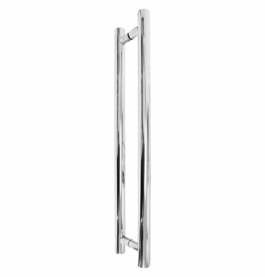 07 - Puxador H Tubolar Inox 1"½ - 1851 - Puxadores em inox