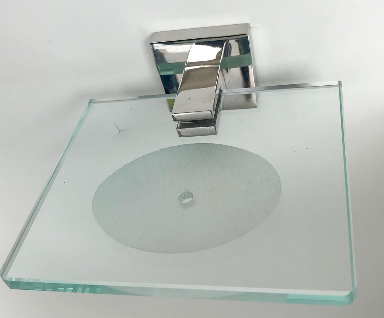 Saboneteira inox/vidro - 1880 - Acessórios para Banheiro