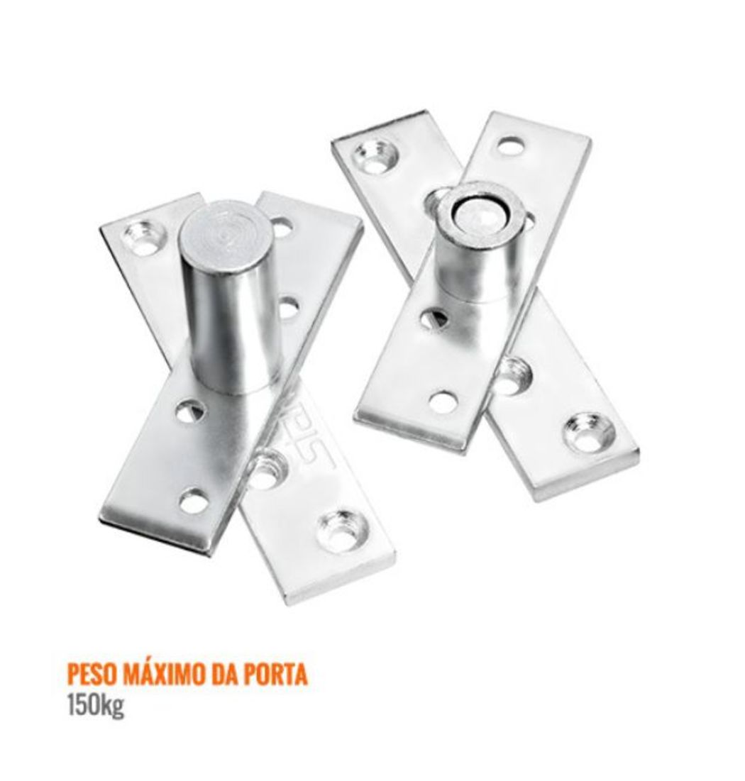 Dobradiça Pino Pivotante (Até 150KG) Zincado - Stam - 1827 stam - Dobradiças