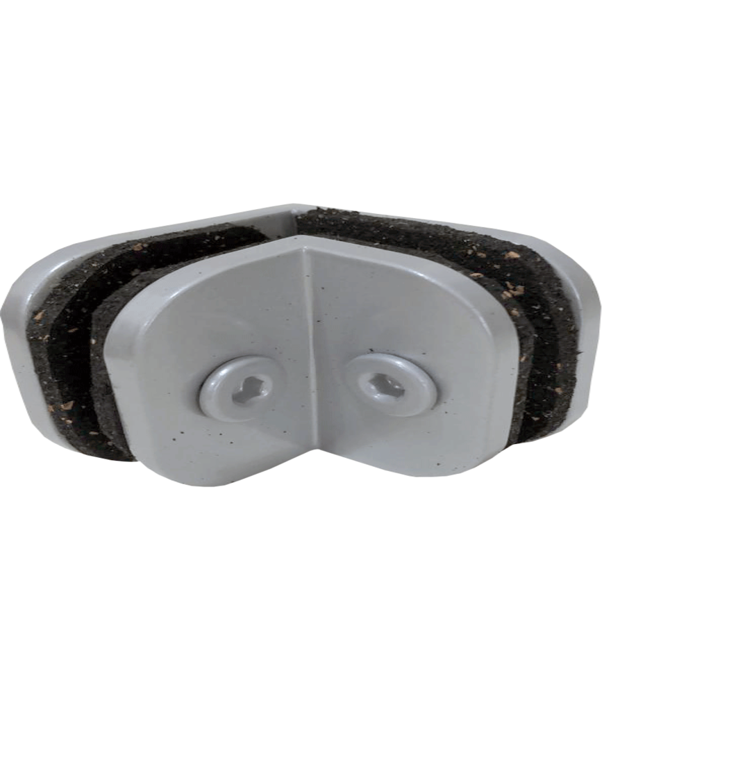 Suporte Para União de 2 Vidros Instalação a 90° - 1320 - Ferragens para vidro temperado