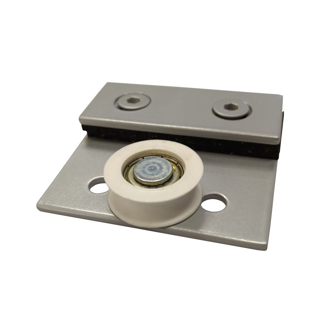 Carrinho Simples Para Porta com Trilho (Cx 125 Alumiplast) - 1122S - Roldanas