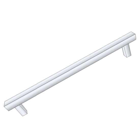 PUXADOR il06-AL-096-128-192-256-ESCOVADO-POLIDO- - il06-AL-096-128-192-256-ESCOVADO-POLIDO- - Linha Moveleira