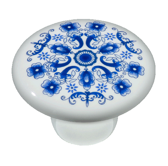 PUXADOR IL7067-ESTAMPA AZUL-CRM - IL7067-ESTAMPA AZUL-CRM - Linha Moveleira