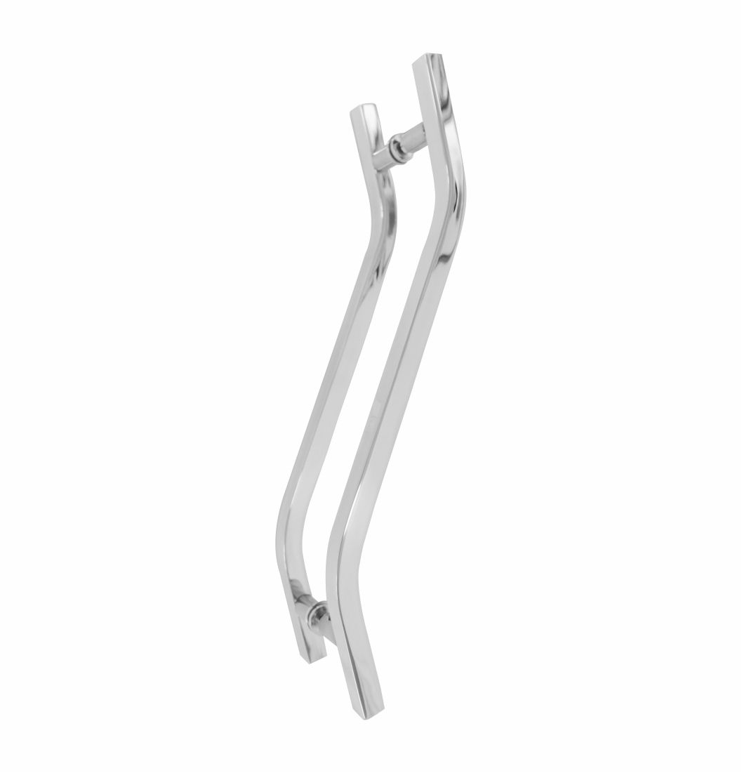 Puxador Quadrado em S Alumínio 3/4 - 1677 - Puxadores de alumínio