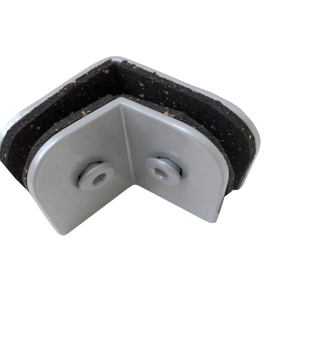 Suporte Para União de 2 Vidros Instalação ã  90° com Núcleo - 1321 - Ferragens para vidro temperado