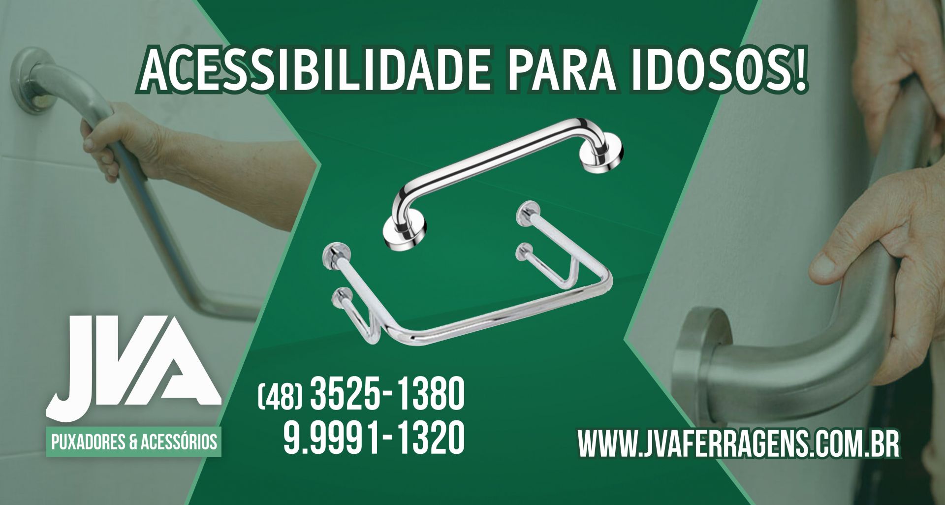 Ambiente seguro para idosos - JVA Ferragens e Puxadores - Turvo/SC